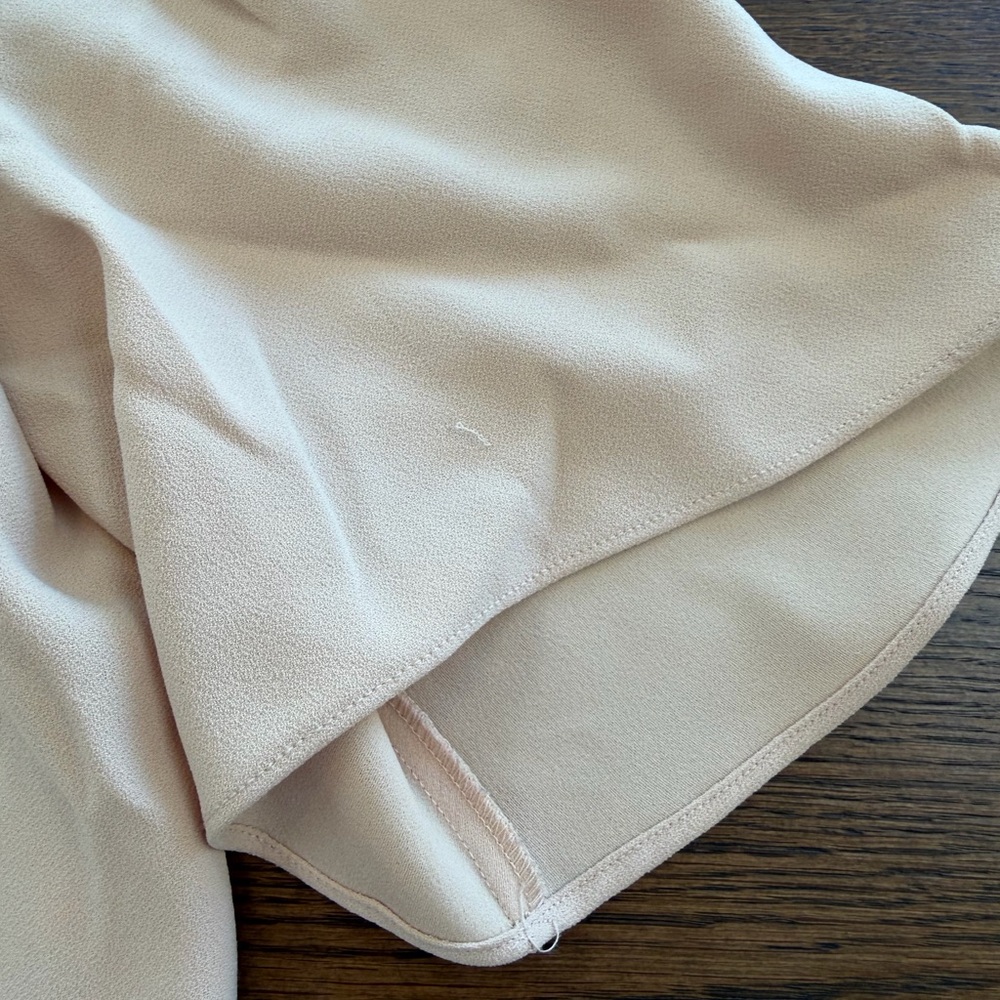 Zara Beige Short Sleeve Blouse - Picture 5 of 5